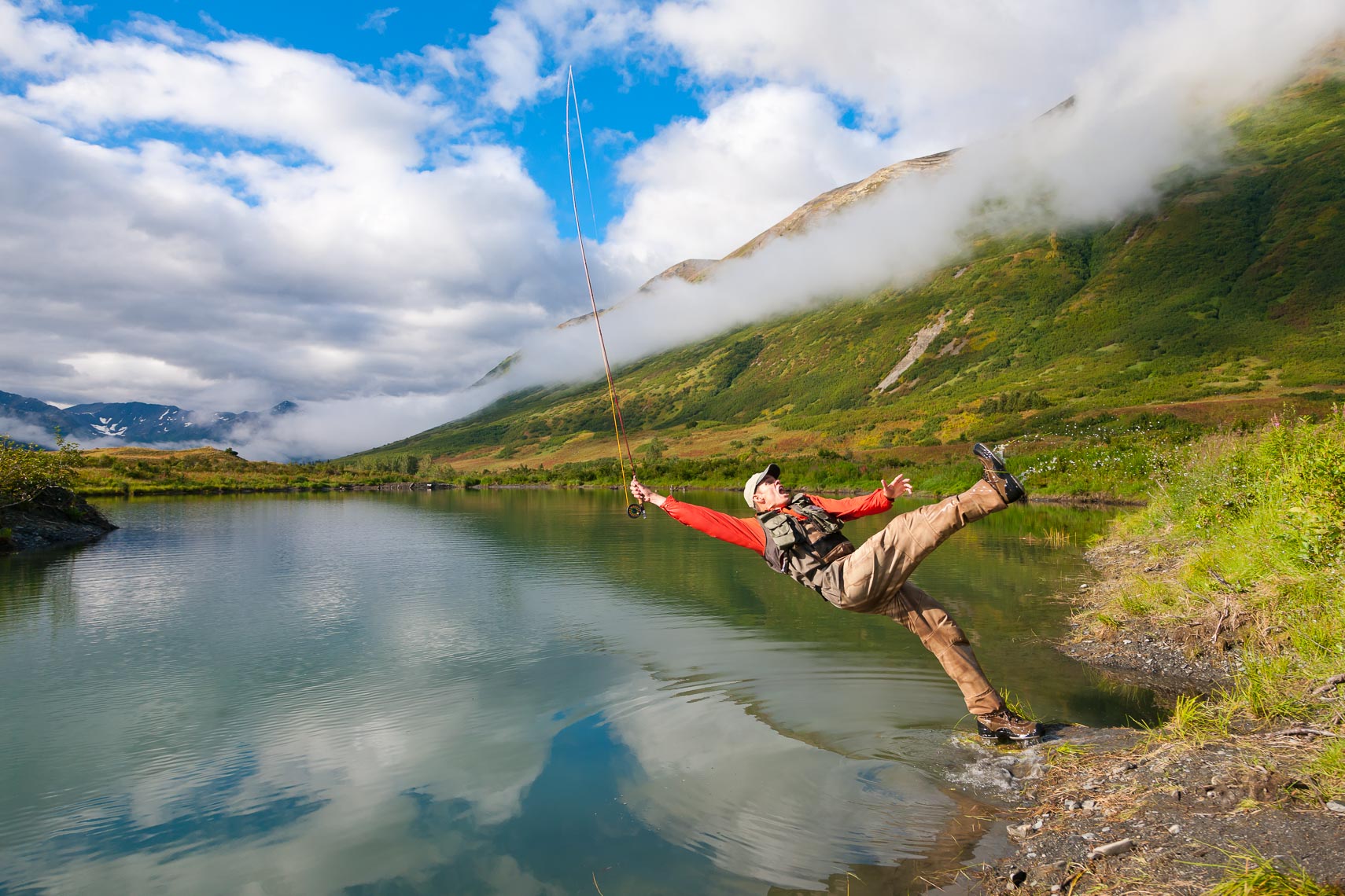 Alaska Flyfisherman Fall | Michael DeYoung