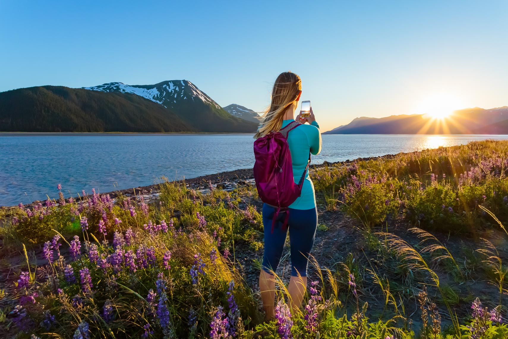Hiker Photographs Alaskan Sunset | Michael DeYoung