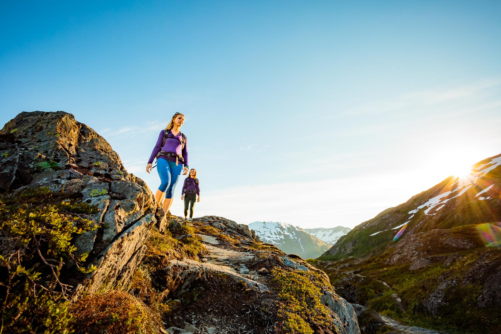 Alaska Day Hikers On Ridge | Photographer Michael DeYoung
