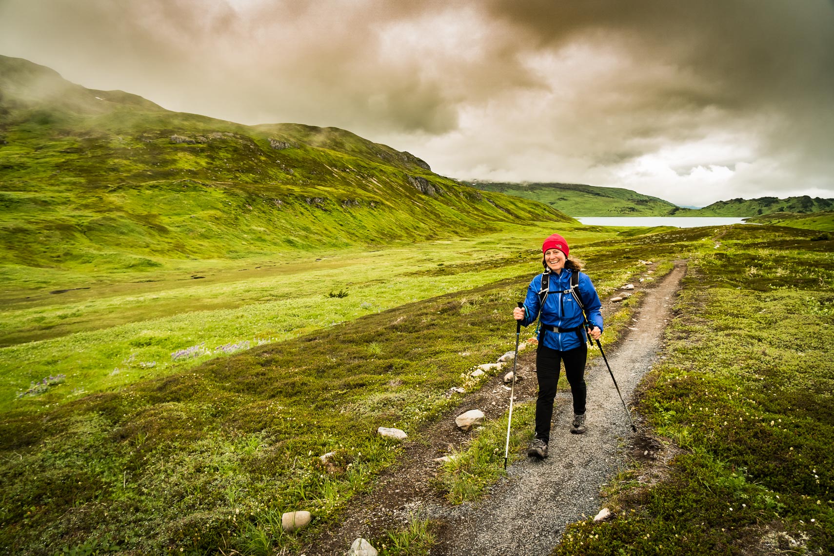 Alaska Hiking Mature Woman | Photographer Michael DeYoung