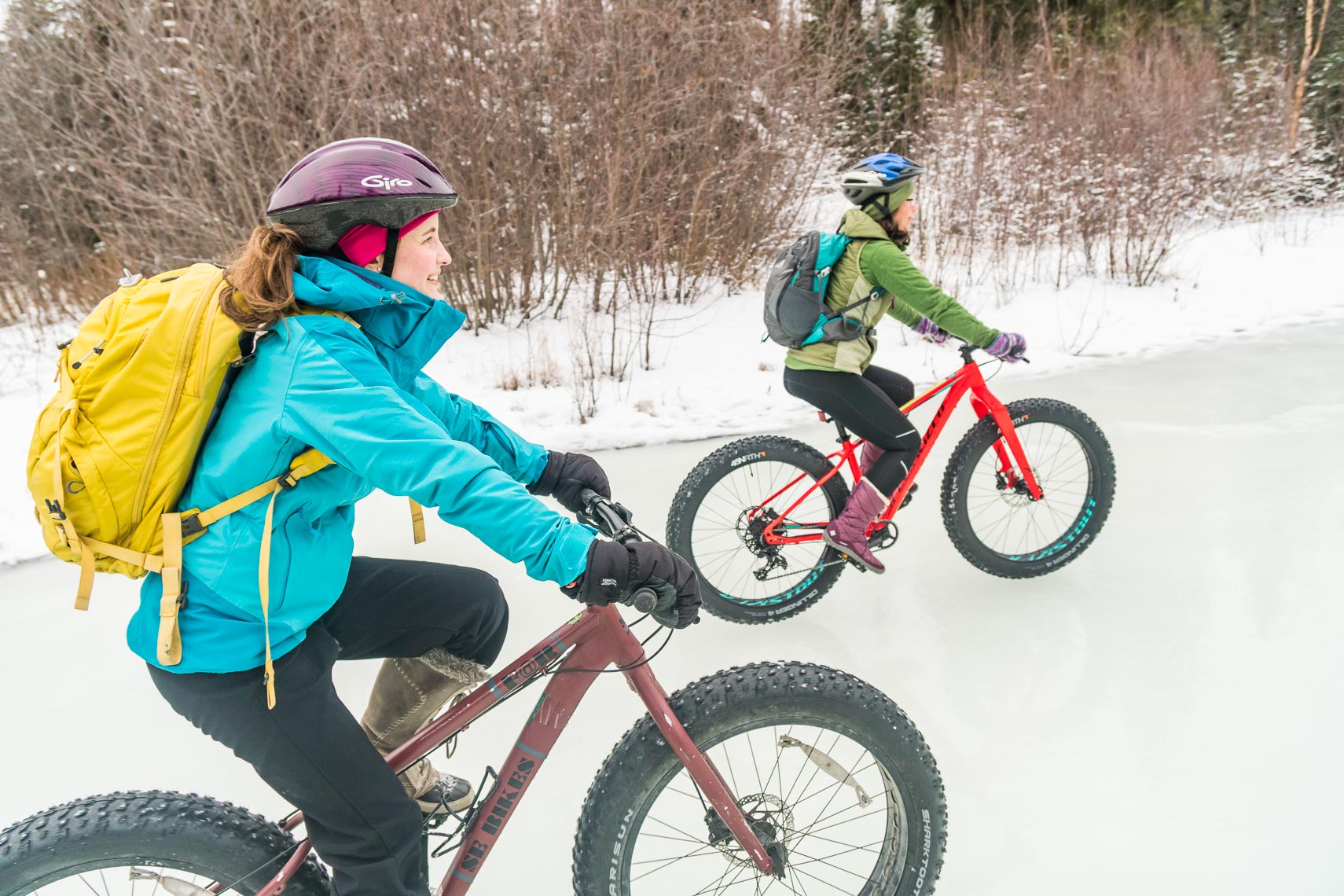 Alaska Winter Fat Tire Biking on Ice | Michael DeYoung