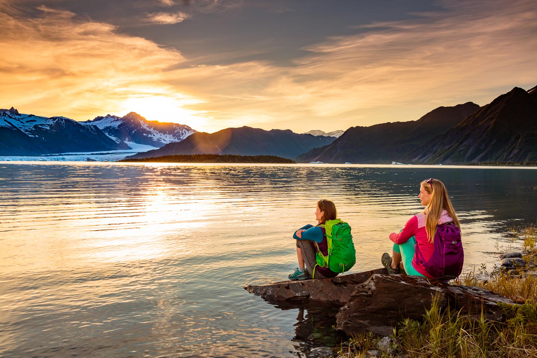 Alaska Travel Girls Getaway Watching Sunset | Michael DeYoung