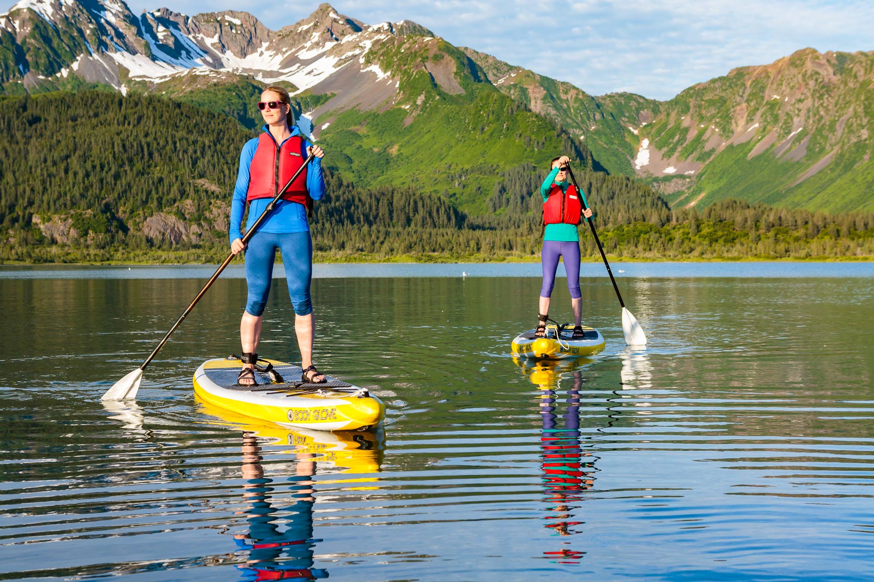 Alaska Visitors Stand Up Paddle Boarding | Michael DeYoung