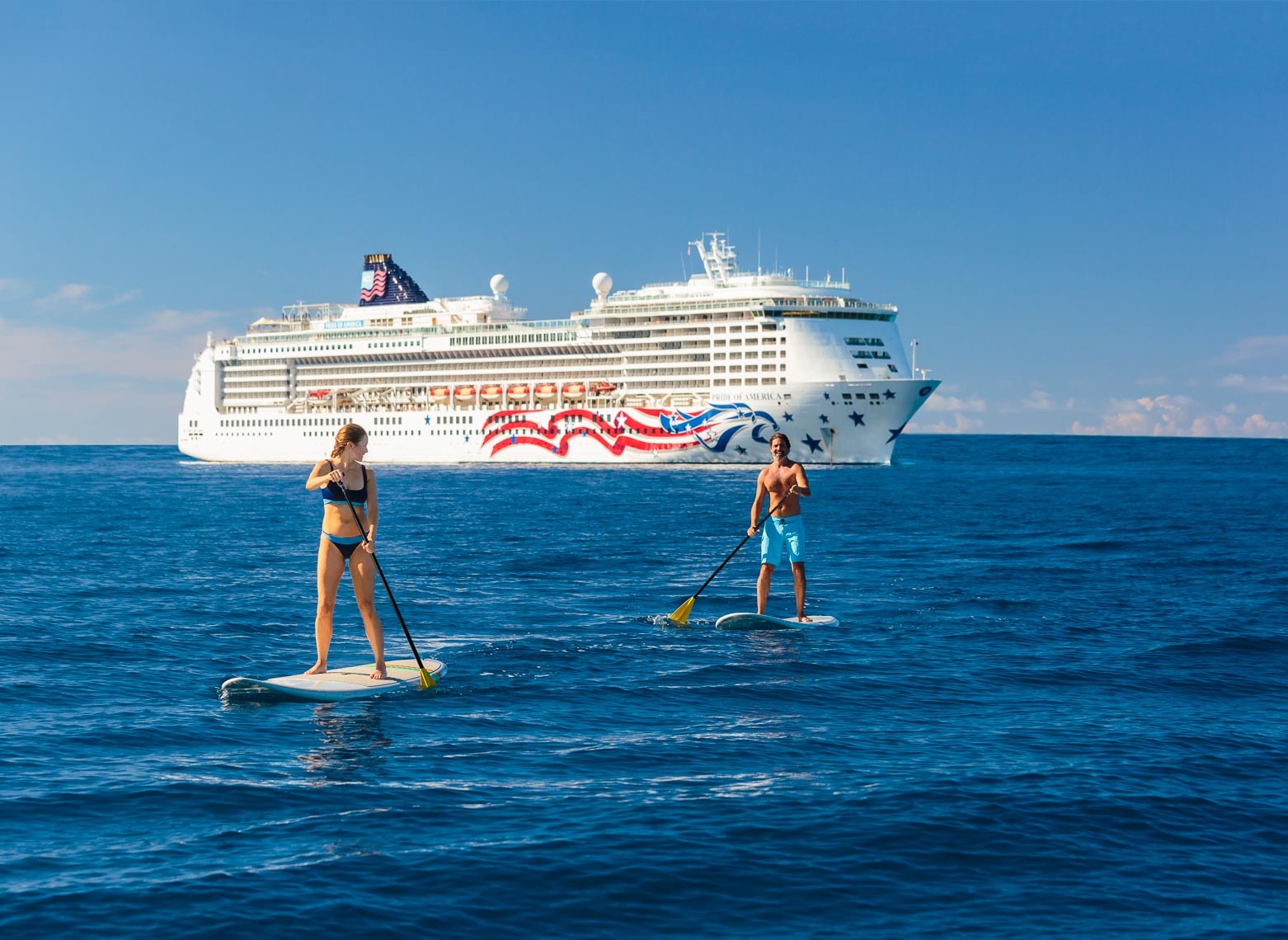 Norwegian Cruise Line Hawaii Ship SUP Couple | Michael DeYoung