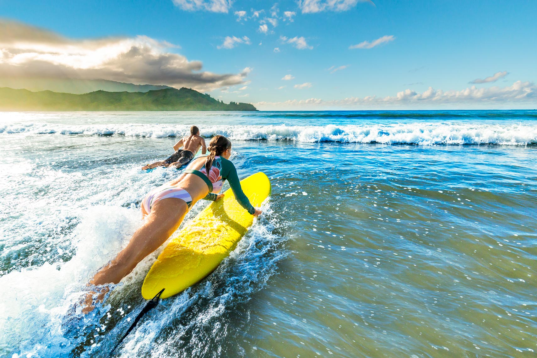 Norwegian Cruise Line Hawaii Couple Go Surfing | Michael DeYoung