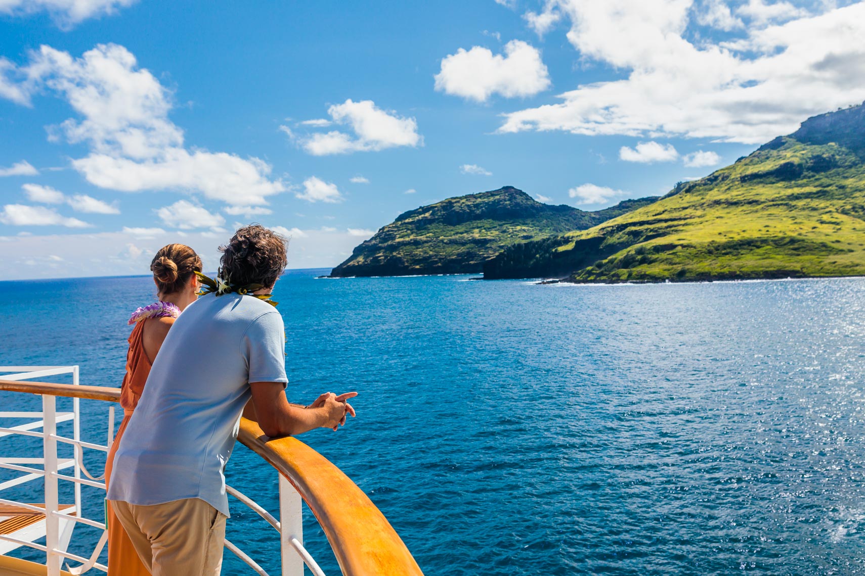 Norwegian Cruise Line Hawaii Couple View Scenery | Michael DeYoung