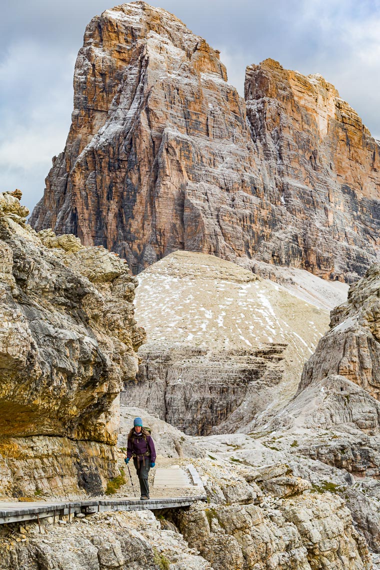 Dolomites Hiker on Narrow Trail | Michael DeYoung