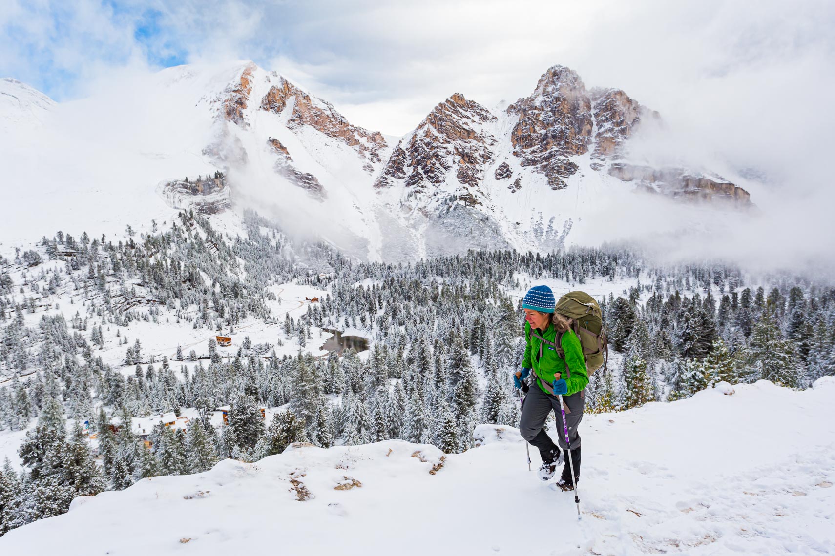 Hiking Adventure Early Snow in Dolomites | Michael DeYoung
