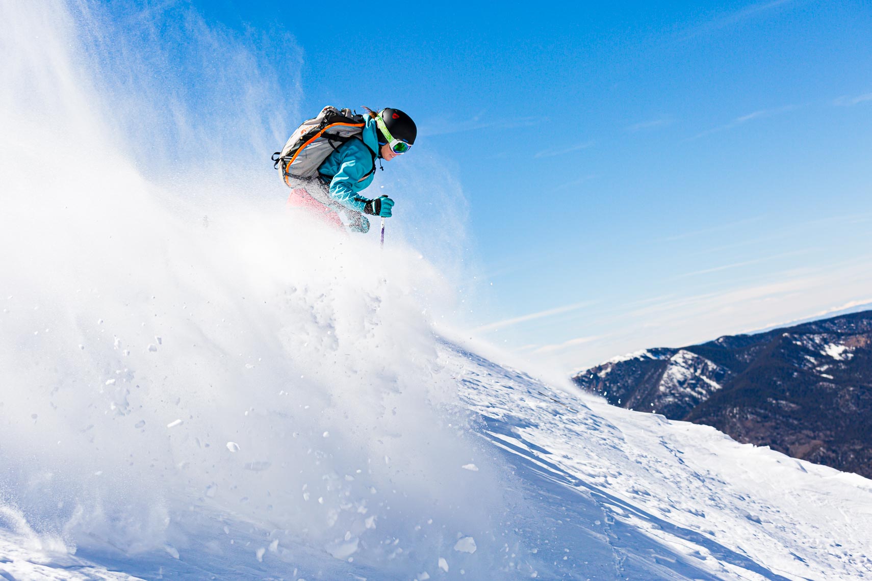 Taos Ski Valley Kachina Peak Skier | Michael DeYoung