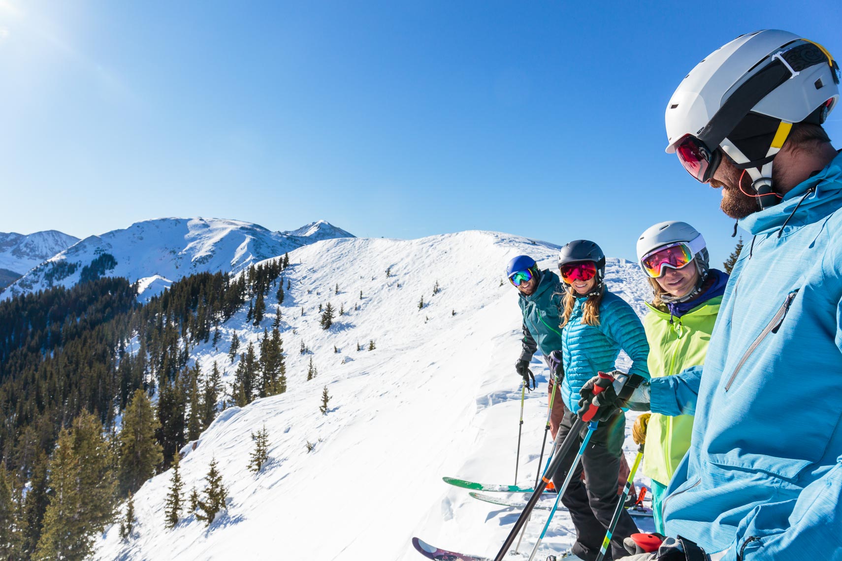 Group Skiers Taos Ski Valley NM | Michael DeYoung
