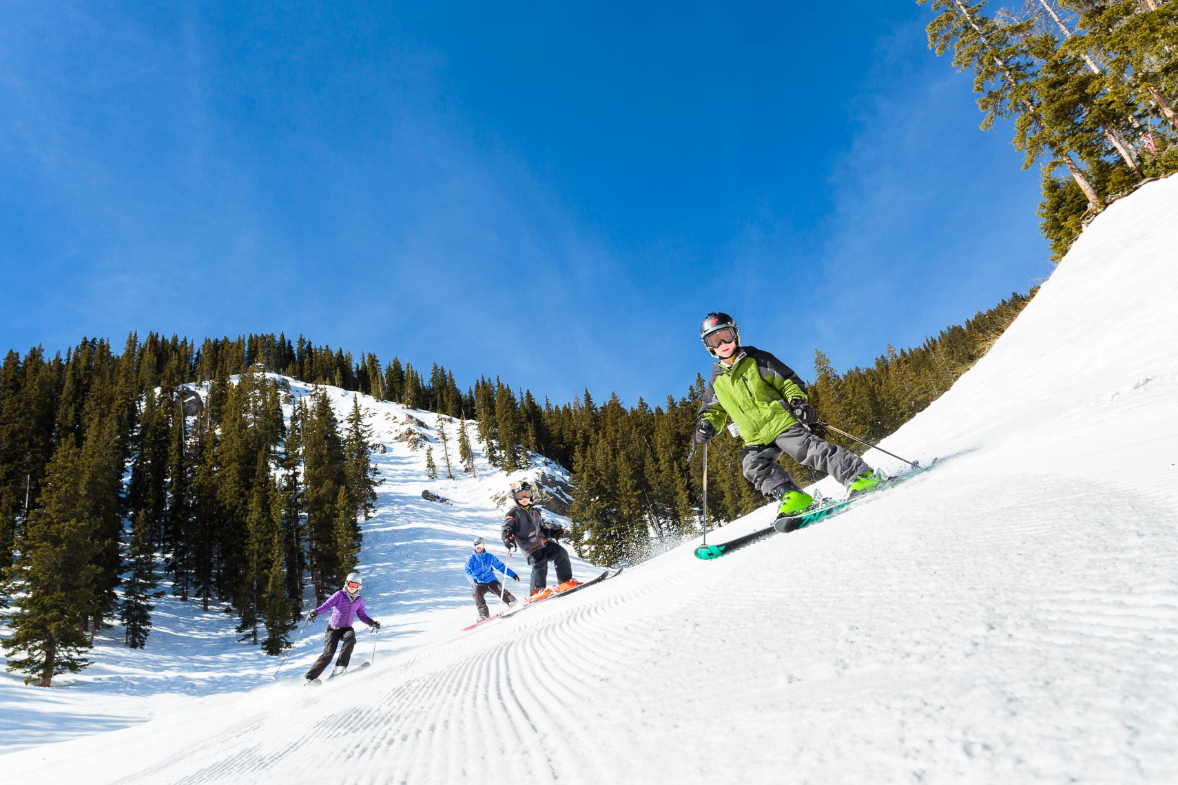 Family Ski Groom Run Taos Ski Valley | Michael DeYoung