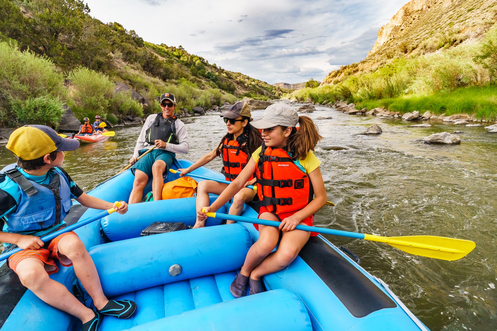 Family on Guided Raft Trip New Mexico | Michael DeYoung