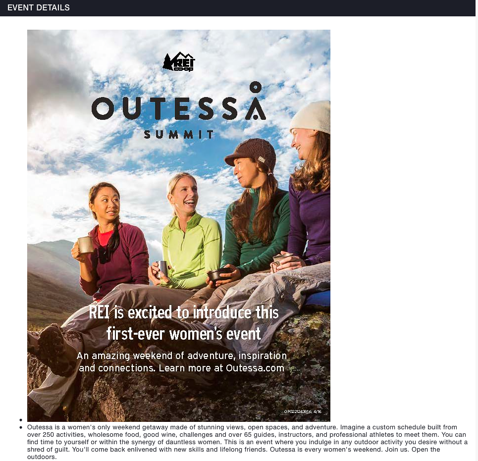 REI Outessa Women 2017 Summit Photographer Michael DeYoung