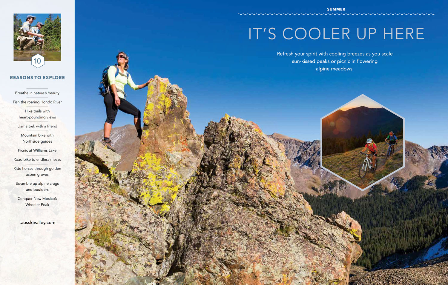 Taos Ski Valley Visitor Guide Peak Hike Photographer M DeYoung