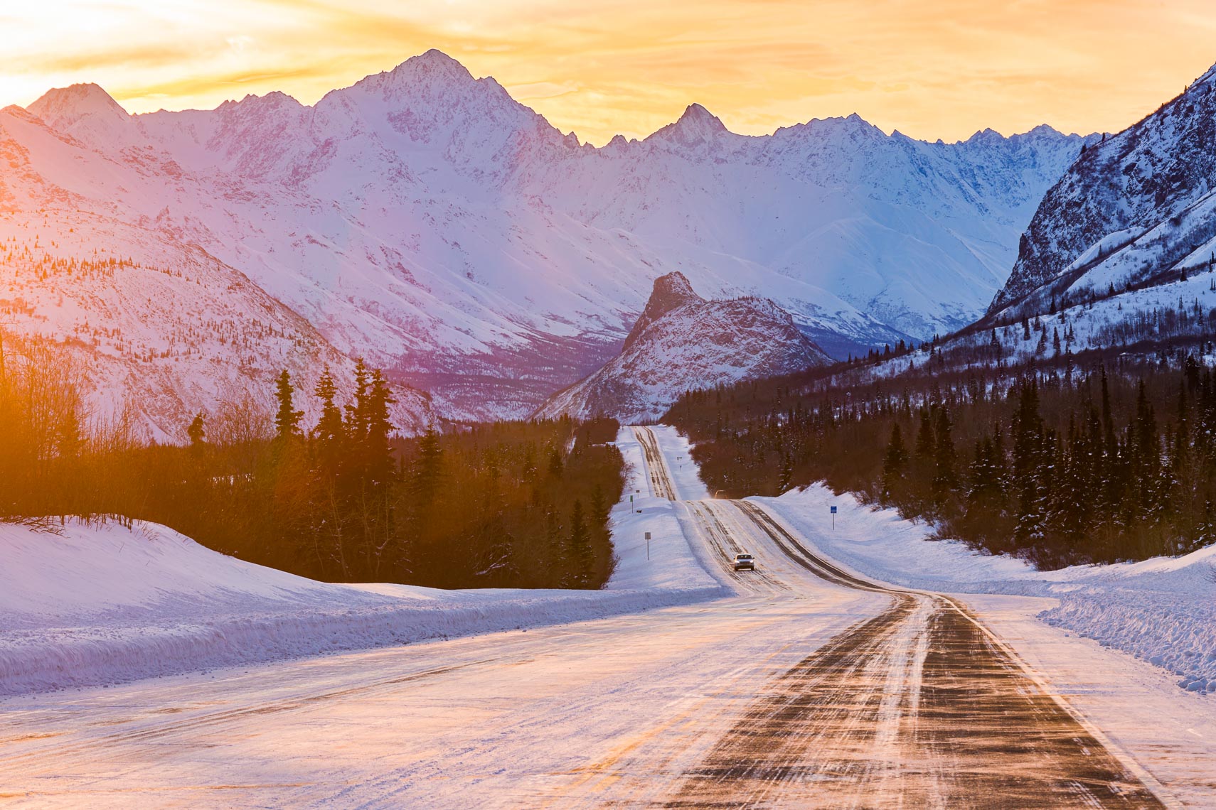 Alaska Travel Landscape Winter Highway | Michael DeYoung