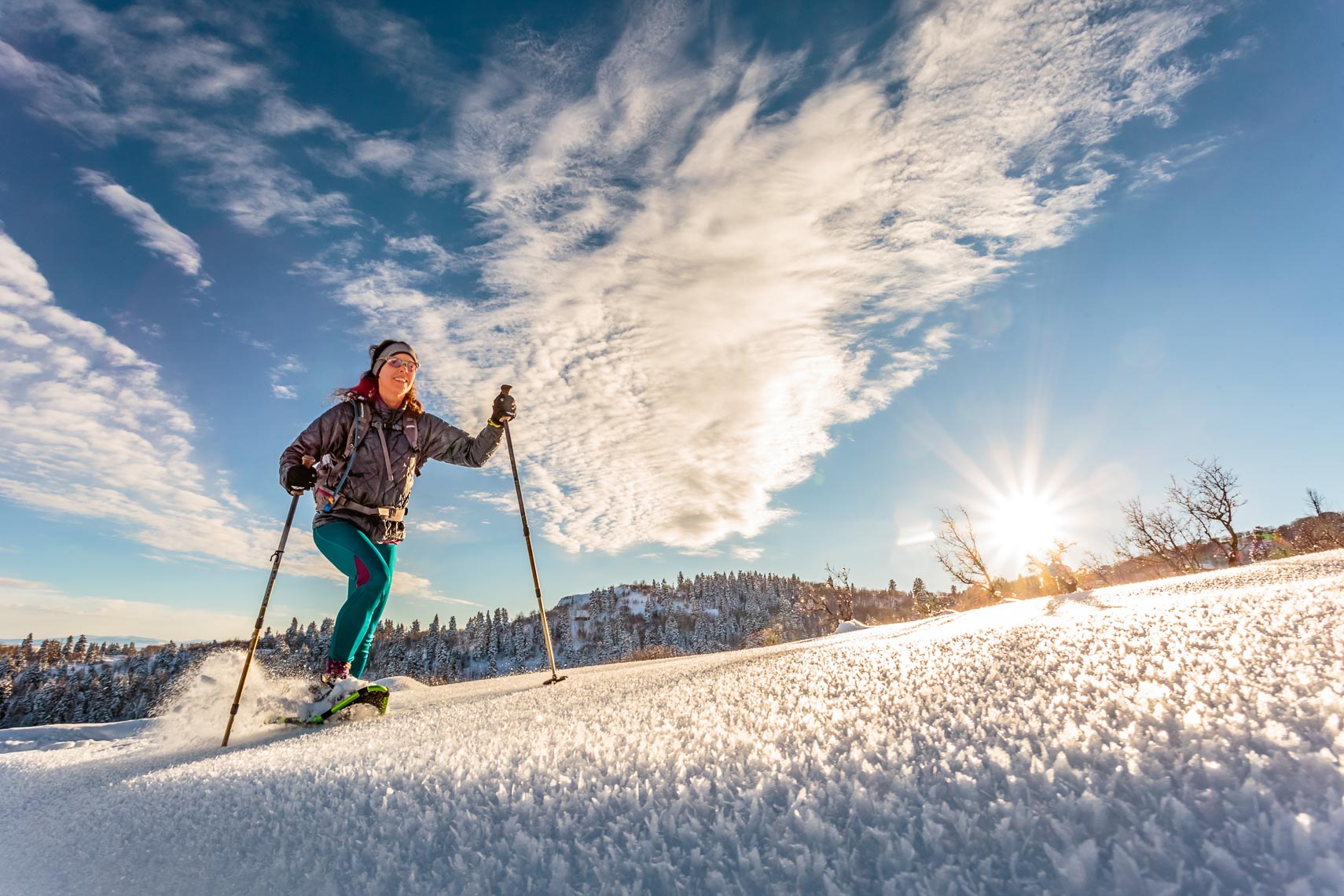 Woman Snowshoeing in Utah | Michael DeYoung