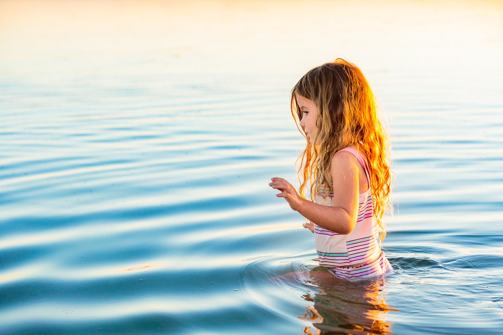 Young Girl Wading in Great Salt Lake Utah | Michael DeYoung