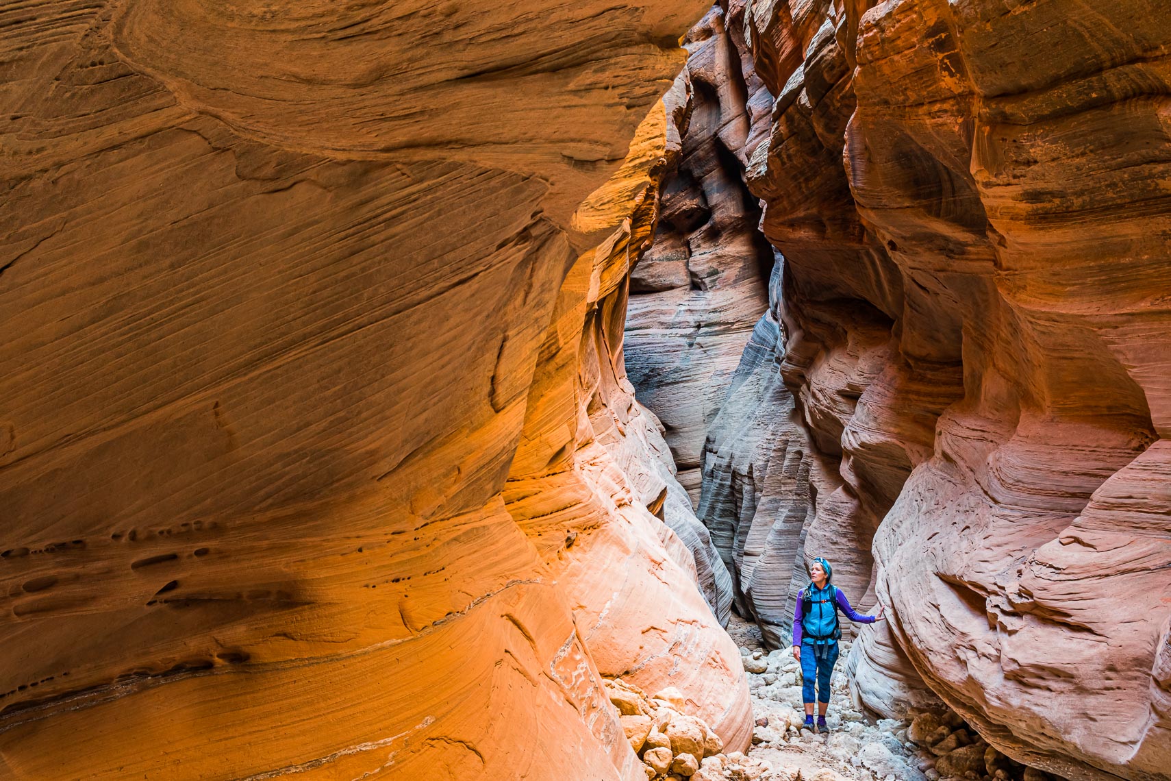 Utah Slot Canyon Hiker | Photographer Michael DeYoung