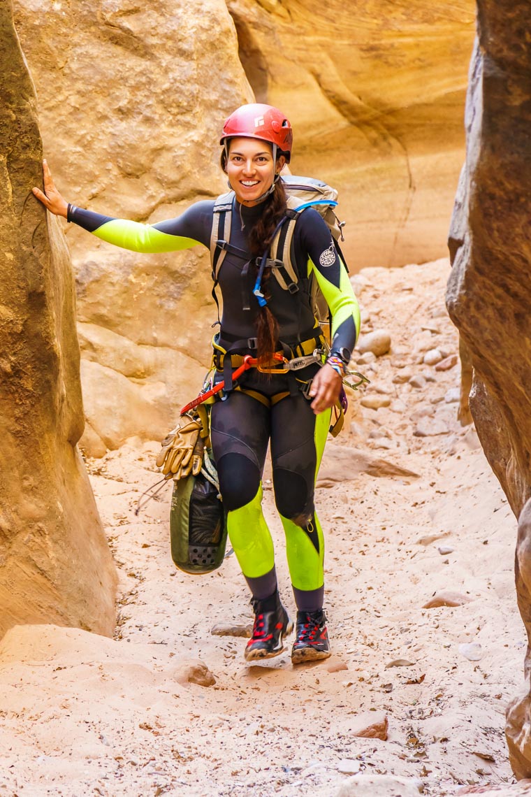 Female Canyoneer Portrait Utah Slot Canyon | Michael DeYoung