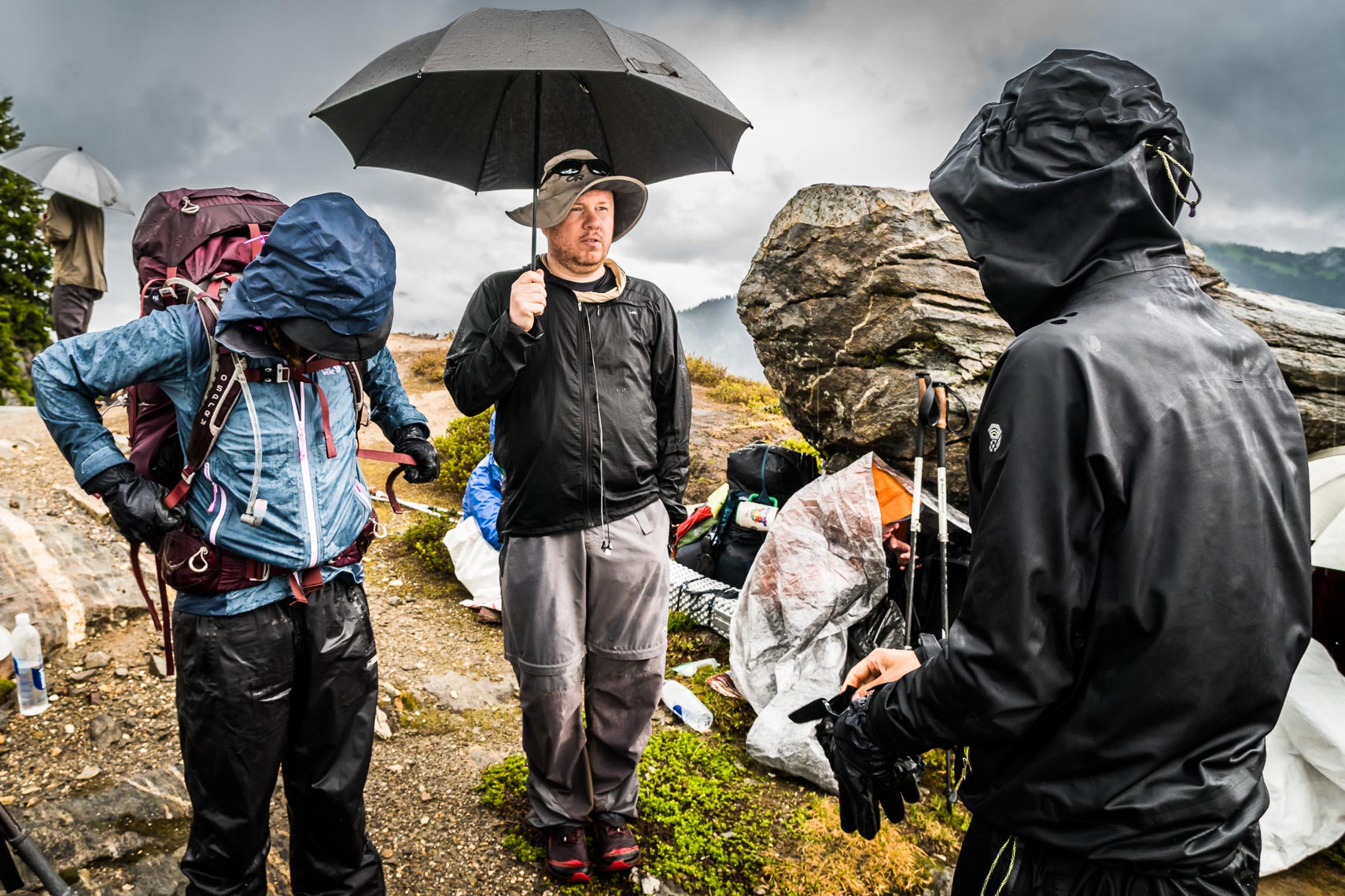 Adventure Photographer Rainy Day PCT | Michael DeYoung