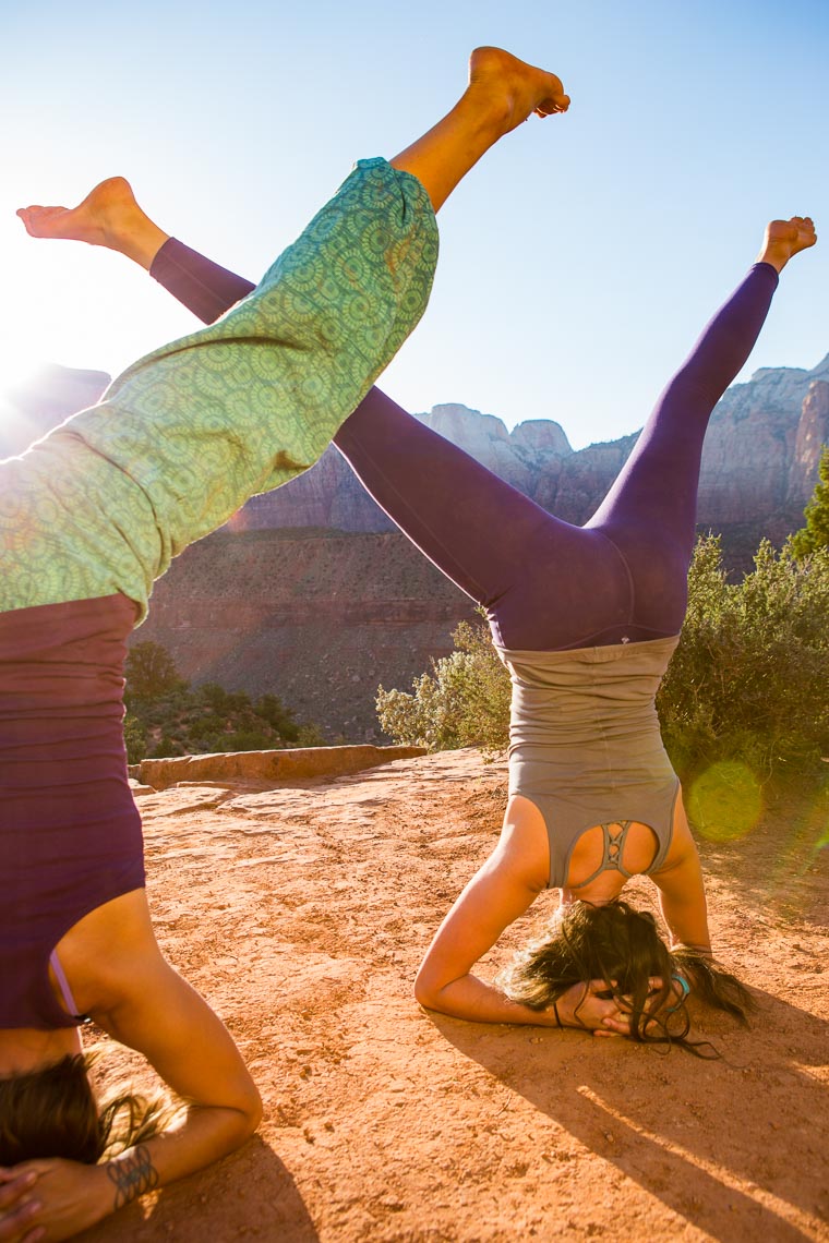 Yoga Duo in Zion | Photographer Michael DeYoung